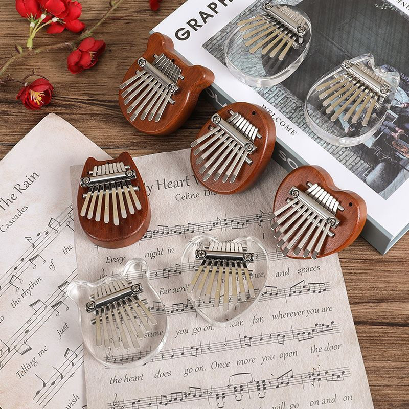 Musical Instrument Kids - 5*7cm 8Key Kalimba 엄지 피아노 어린이를위한