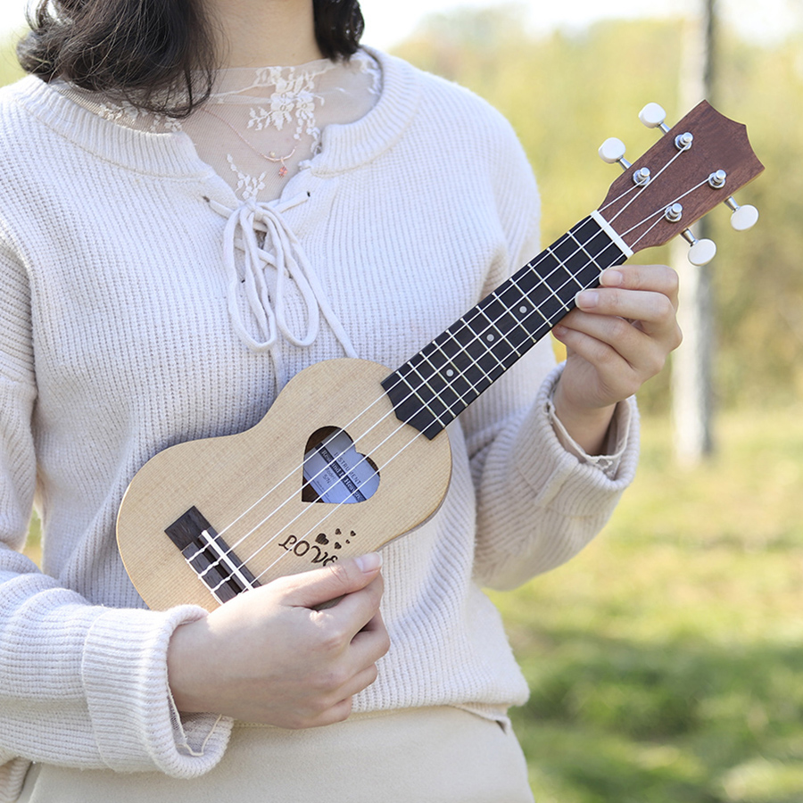 IRIN 17 인치 우쿨렐레 스프루스 우드 악기 4 현 - Musical Instrument Hawaiian 리뷰 및 가격