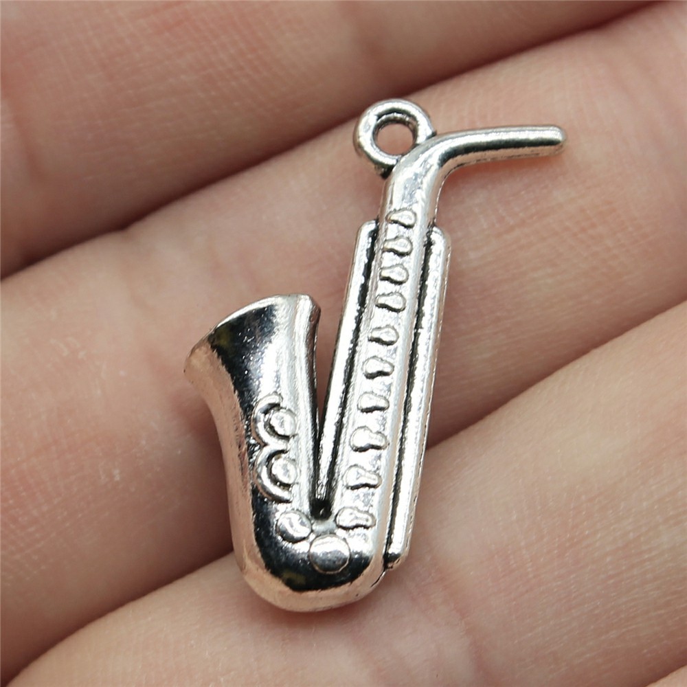 20pcs 26x21mm(1.02x0.83inch) 골 - Musical Instrument Saxophone 리뷰 및 가격