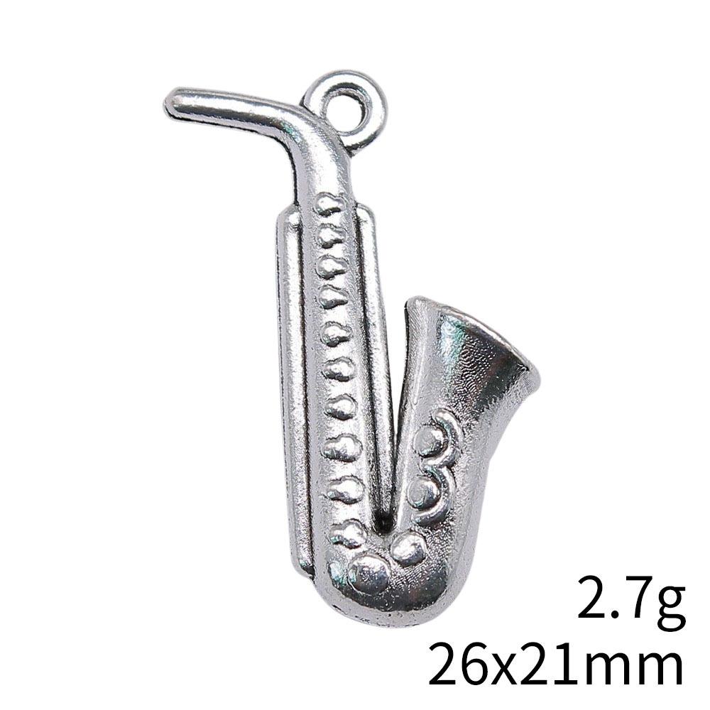 20pcs 26x21mm(1.02x0.83inch) 골 - Musical Instrument Saxophone 리뷰 및 가격