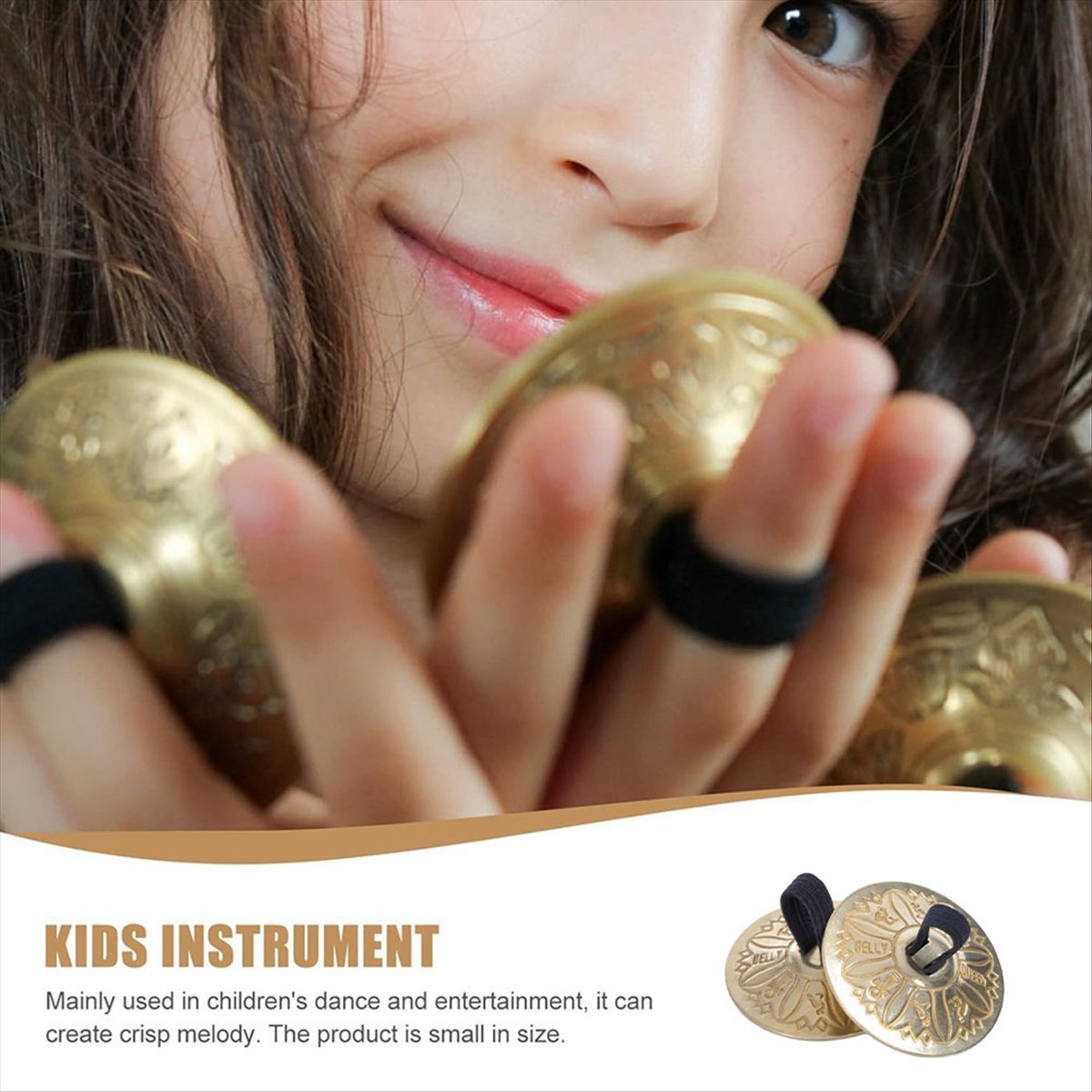 T34C 핑거 심벌즈, 탄성 밴드가 있는 핸드 심벌 벨 - Musical Instrument Zills 리뷰 및 가격