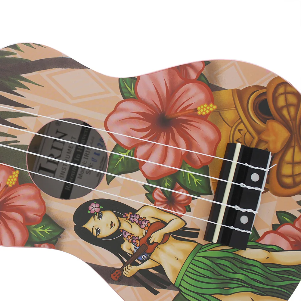 IRIN 하와이안 소녀 우쿨렐레 기타 악기, 4 현 베 - Musical Instrument Hawaiian 리뷰 및 가격