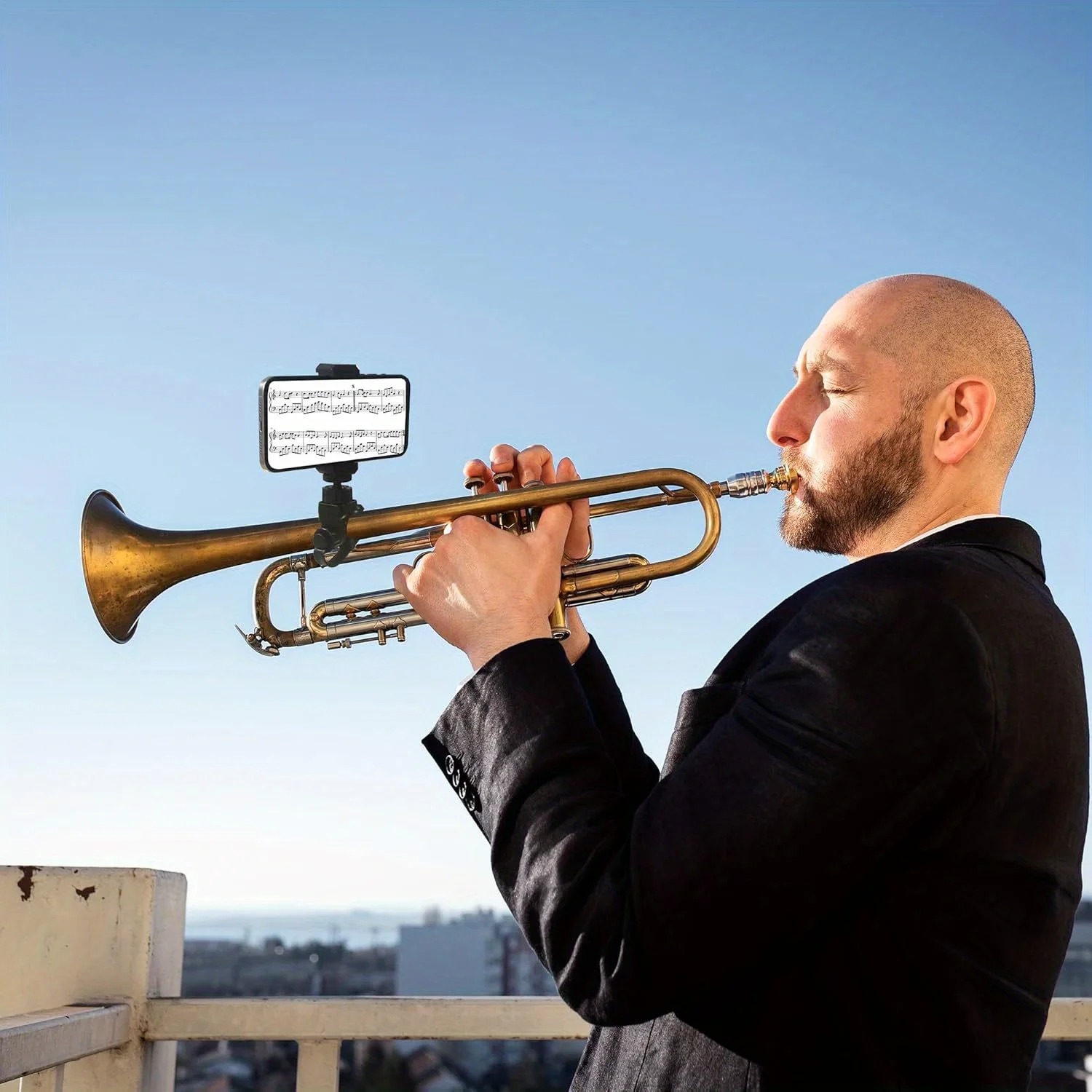금속 재질의 뮤직 라이어 클립 폰 거치대 (트롬본, 트 - Musical Instrument Saxophone 리뷰 및 가격