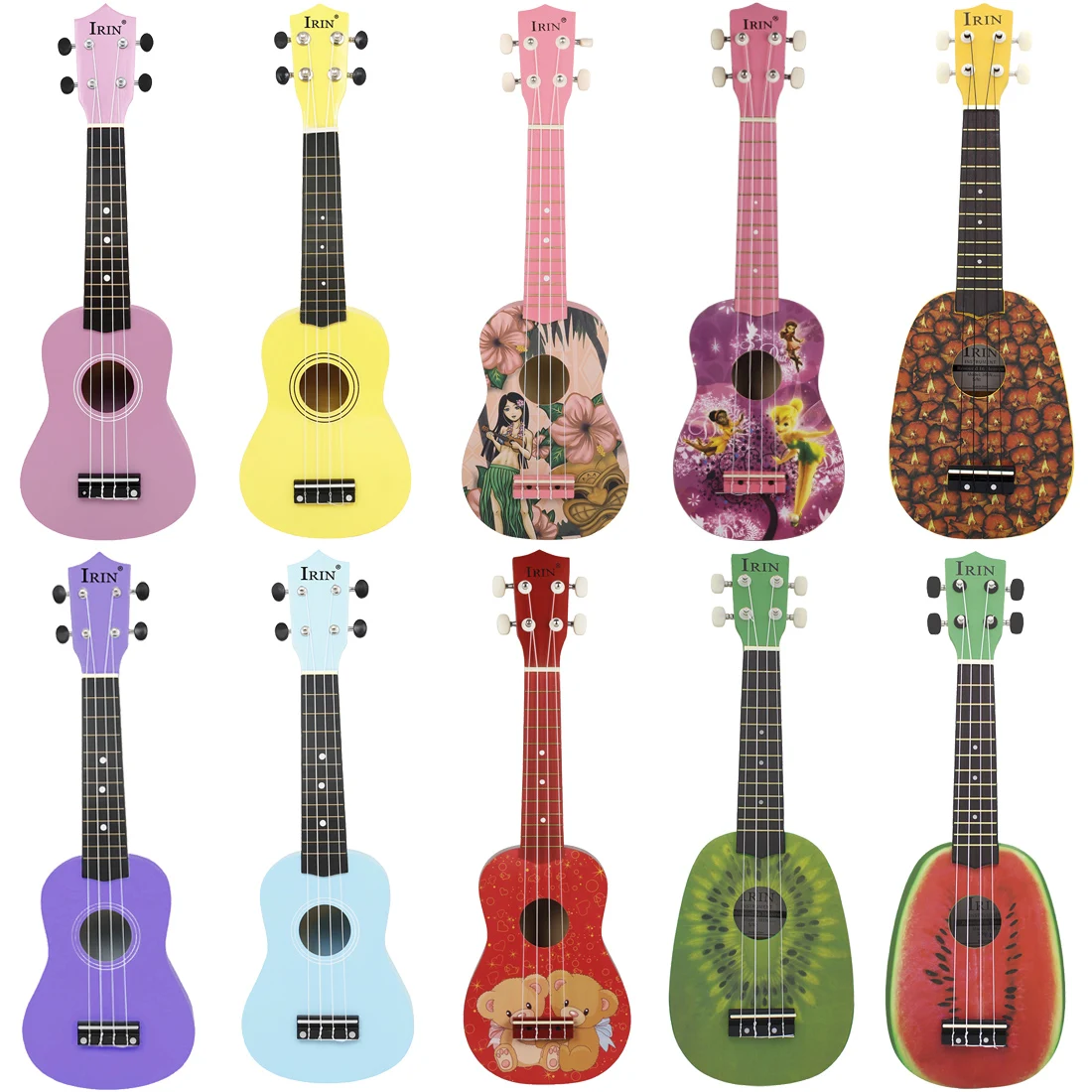 IRIN 21 인치 우쿨렐레 하와이 기타 만화 과일 우 - Musical Instrument Hawaiian 리뷰 및 가격